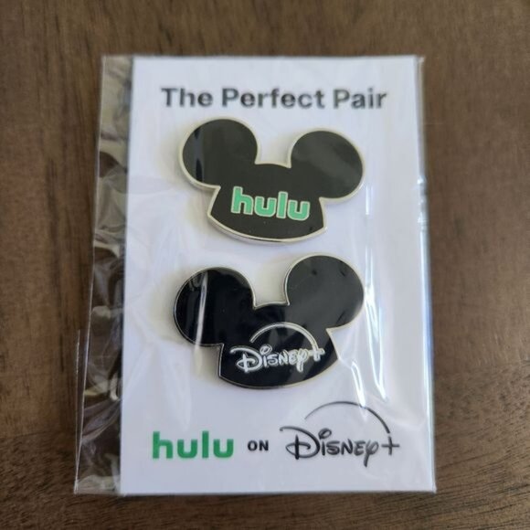 Disney pin set Disney+ Plus and Hulu. Disney Springs Giveaway 2024 - Picture 3 of 3